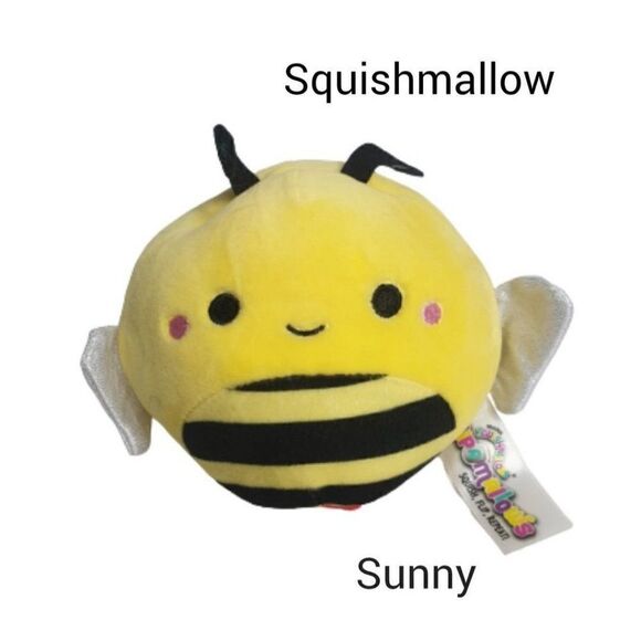 Squishmallows Sunny The Bee 5" Squishy Soft Plush Toy Bugs Life Squad - Picture 1 of 5